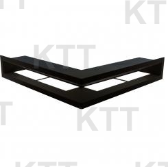 Mriežka tunel pravá 720x520x100 čierna