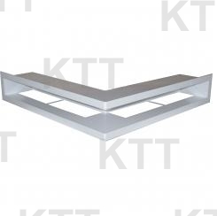 Mriežka tunel  Ľava 520 x 720 x 100 mm biela 