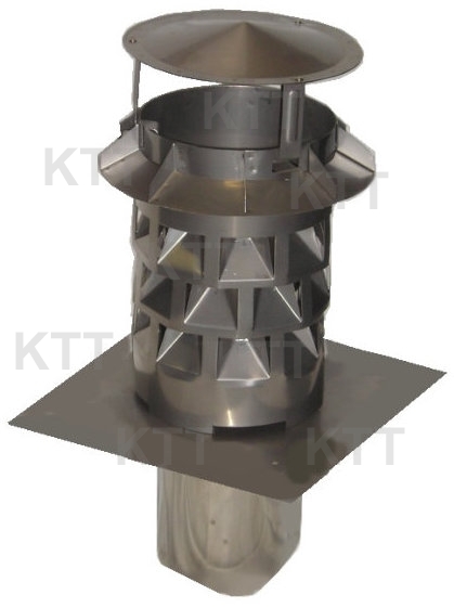 Strieška na komín nerez s doskou a s predlžením rura dn 150 mm